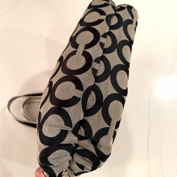 COACH•vintage #15331 poppy art glam Y2K jacquard tote bag EUC - Picture 6 of 12